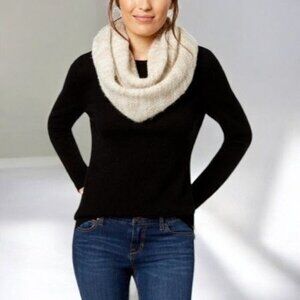 BCBGeneration Womens Space Dye Loop Infinity Scarf Neutral Beige NEW OS